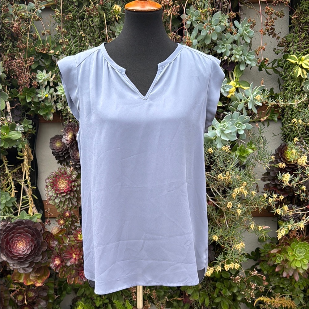 Pleione Relaxed Cap Sleeve Blouse